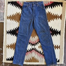 Vintage 1960s Wrangler Sanforized Women  s Slim Straight Leg Denim Jeans Sz 24x29