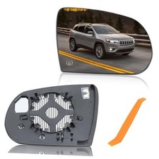 Heated Mirror Glass for 2014 2015 2016 2017 2018 2019 Jeep Right Passenger Side