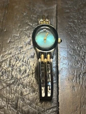 Armitron Diamond Now Gold & Silver Tone Blue Face Women's Watch