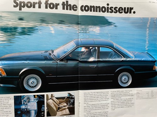 BMW 1987 Range Sales Brochure 3-5-5-7 Series-750i/iL-M Sport+Spec + Motorcycles - Picture 6 of 9