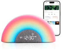 Momcozy Baby Sound Machine & Rainbow Night Light App control Sunrise Alarm