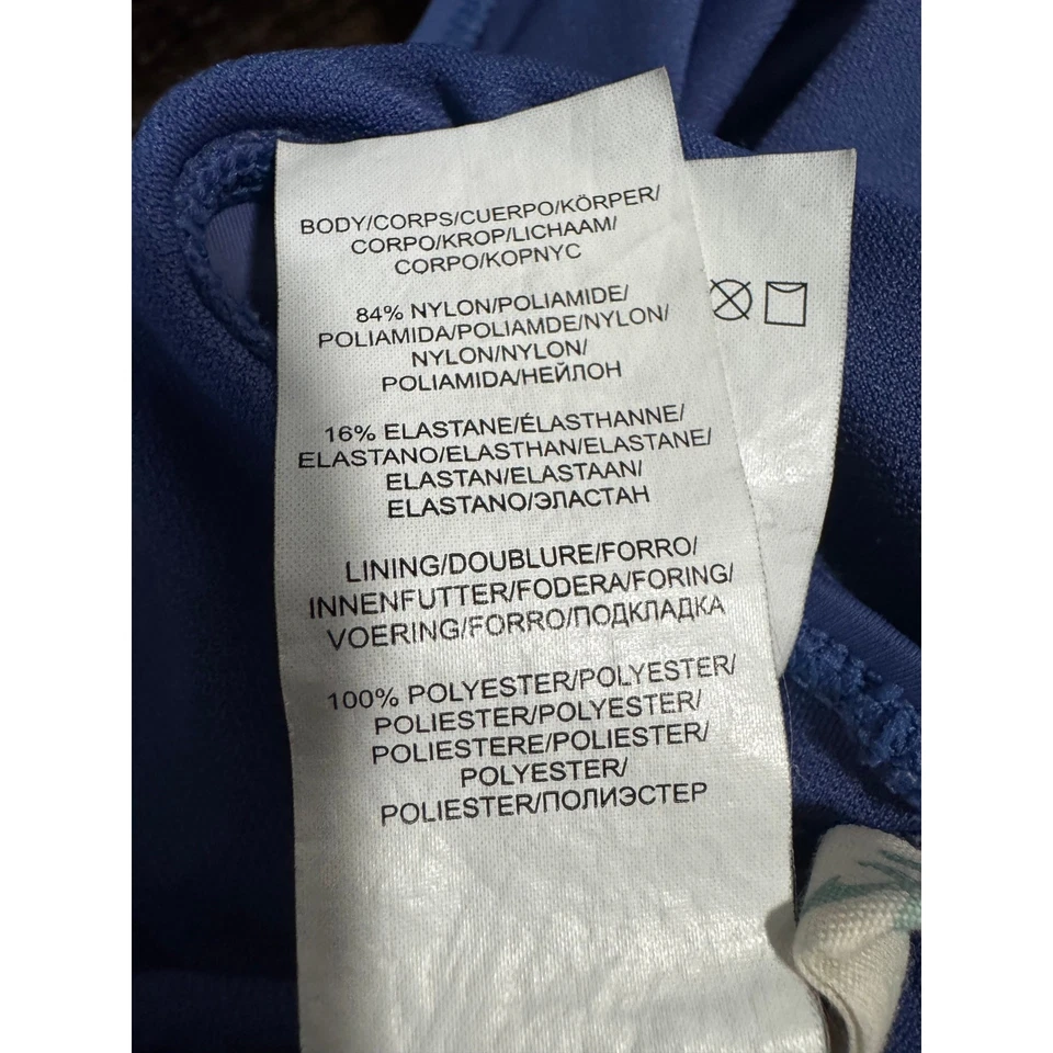 Traje de baño de surf de una pieza con cuello alto floral tropical Hobie para mujer talla mediana Foto 4 de 4