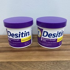  2 Desitin Maximum Strength Baby Diaper Rash Cream Butt Paste, Zinc Oxide 16 oz