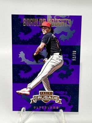2025 Panini Crusade Purple  92/99 Braylon Doughty  #24 Cleveland Guardians