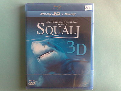 SQUALI (SHARKS) 3D - BLU-RAY DISC NUOVO SIGILLATO (SEALED)