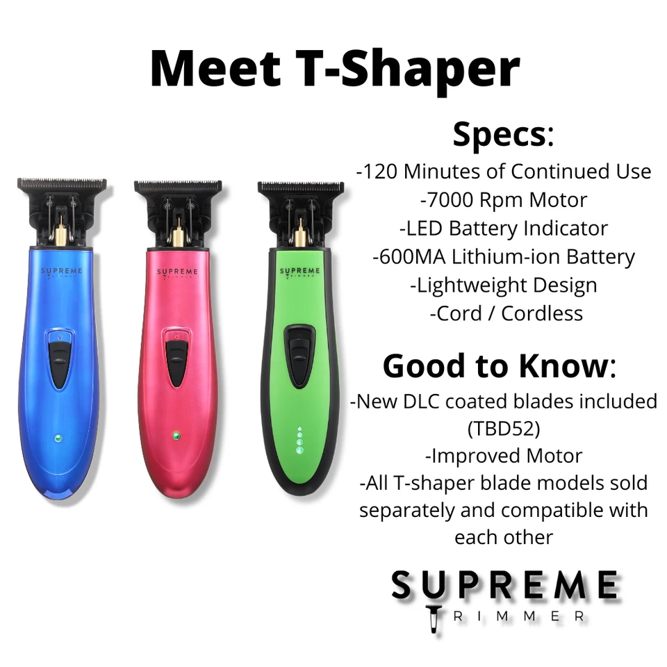 Supreme Trimmer T-Shaper DLC Hair & Beard Trimmer - Factory Recertified - Image 2 of 3