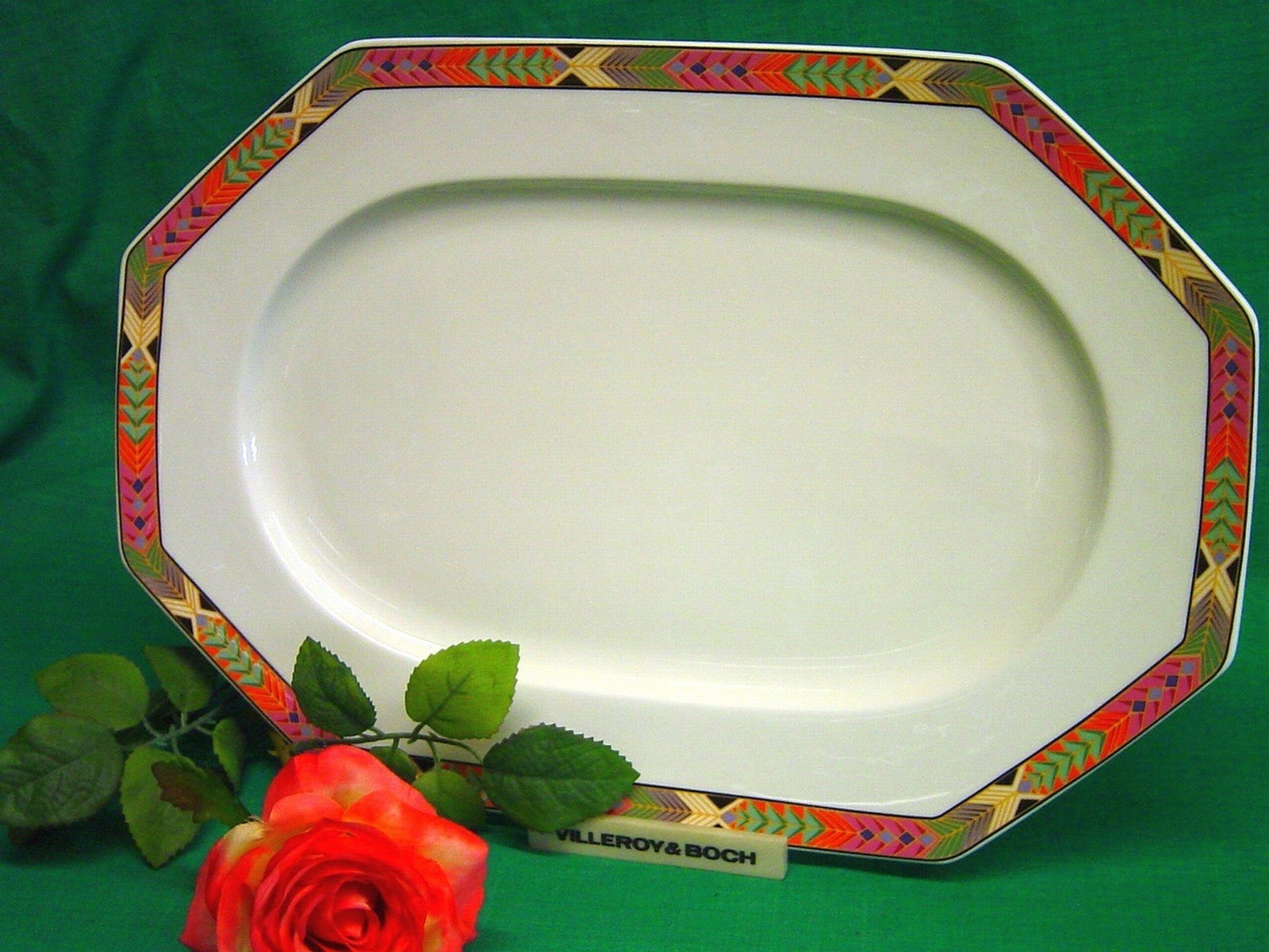 Servierplatte Porzellan, oval 38 cm, Villeroy & Boch Cheyenne Servierplatte Porzellan, oval 38 cm, Villeroy & Boch Cheyenne