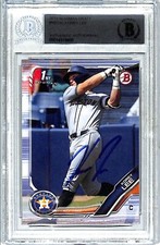 2019 Bowman Draft KOREY LEE Rookie Signed Auto Card #BD140 Beckett BAS Slabbed
