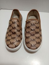 Michael Kors Girls Slip On Shoes MK Logo Size 12