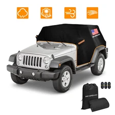 Half Car Cover for Jeep Wrangler 4 Door JKU JLU 2007-2024