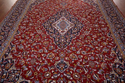 Traditioneller Stil rot 10x13 Fuß türkischer Teppich elegante Teppiche - Bild 4 von 18