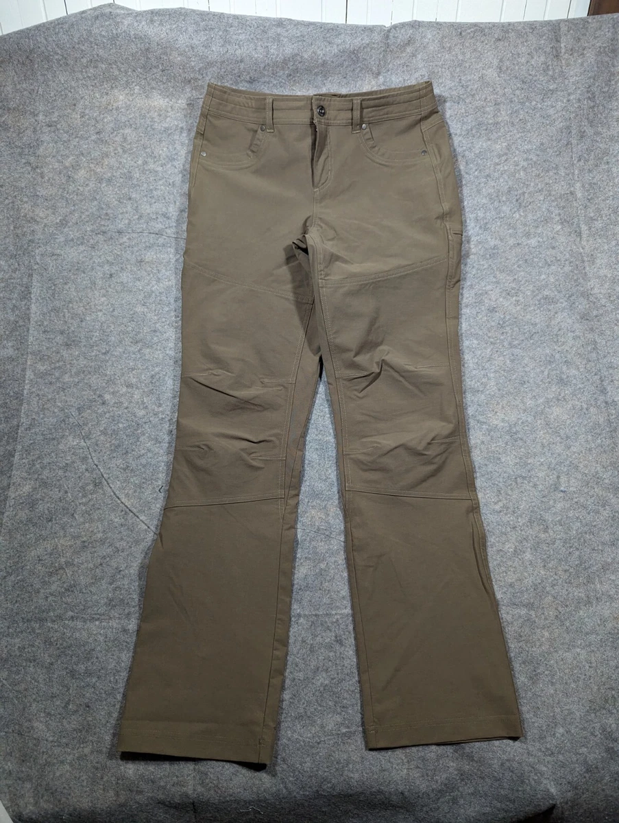 Pantalon Kuhl Femme Taille 10 – Beige, Coupe Droite, Coton/Nylon Stretch – Idéal Randonnée