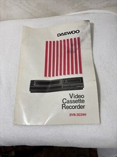 DAEWOO video cassette recorder DVR 3034N MANUAL ONLY