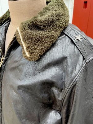 LL BEAN Distressed Leather Flight Jacket Bomber Flying LL BEAN Distressed Leather Flight Jacket Bomber Flying