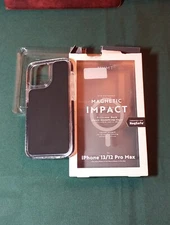Magnetic Impact  Back Shock Absorbing Cell Phone Case For 13/12 ProMax Brand New