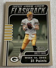 2020 Absolute Fantasy Flashback Brett Favre #FF-BF Green Bay Packers HOF