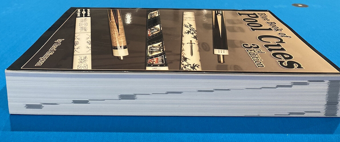 Blue Book of Pool Cues, 3rd Edition, Brad Simpson ~ NEW