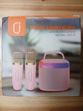 Sealed Portable Karaoke Machine with Daul Microphone Model D17-T