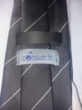 CRAVATTA UOMO NUOVA PURA SETA SILK SOIE TIE FANTASIA FIRMATE VINTAGE