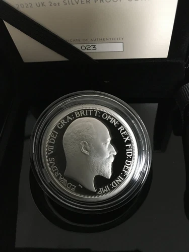 British Monarchs King Edward VII 2022Royal Mint 2oz Silver Proof