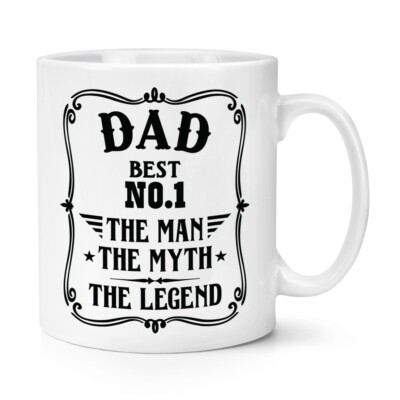 Vintage Dad Best No1 Die Mann Mythos Legende 284ml Becher Tasse Happy Vatertag
