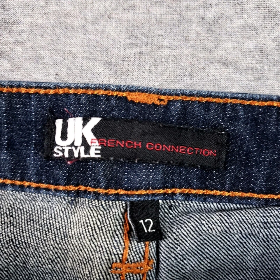French Connection Size 12 UK Style Jeans Slim Lightweight Dark Wash - Image 2 of 4