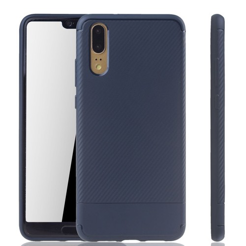 Custodia Compatibile Con Huawei P20 Pro In Blu Scuro Nero