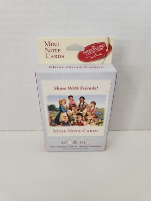 RARE American Girl Collection Mini-Note Cards box of ten cards & envelopes NIB