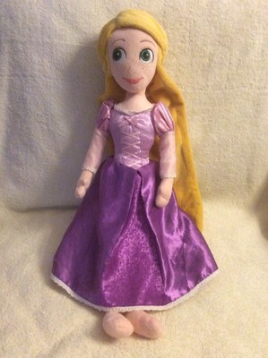 Disney Store Tangled Rapunzel W Purple Velvet Dress Long Hair