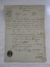 VIEUX PAPIER 1801 PASSEPORT LAISSEZ PASSER N°444 DEPARTEMENT DE L'ARIEGE 09