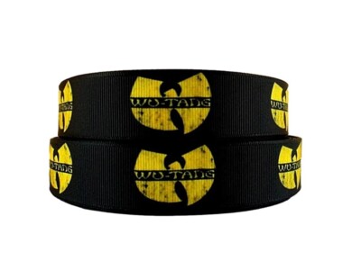 Wu-Tang Rap Group Themed 1'' Wide Repeat Ribbon Sold in Yard Lots
