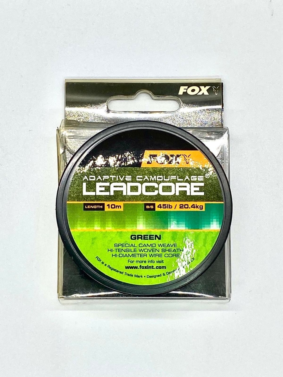 Fox Adaptive Camouflage Leadcore 10m 45lb - Green *** REDUCED TO CLEAR ***