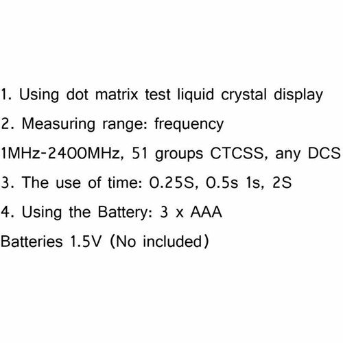 5xQ8 LCD Display Portable 1MHz-1000MHz Frequency Counter CTCSS Frequency Org RA - Zdjęcie 7 z 7
