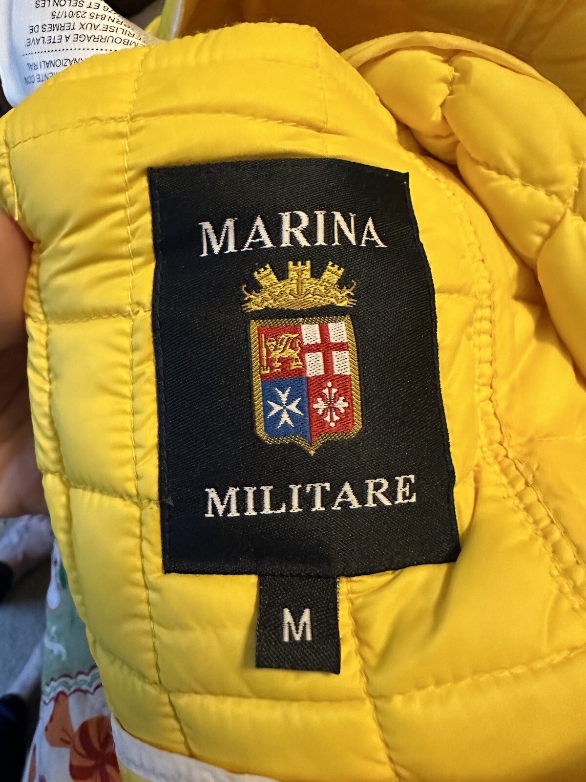 Marina Militare Puffer Women's Vest Yellow size Med Down Filled eBay