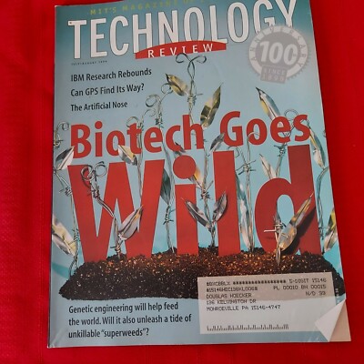 Vintage July/Aug 1999 MIT Technology Review ''BIOTECH GOES WILD'' 