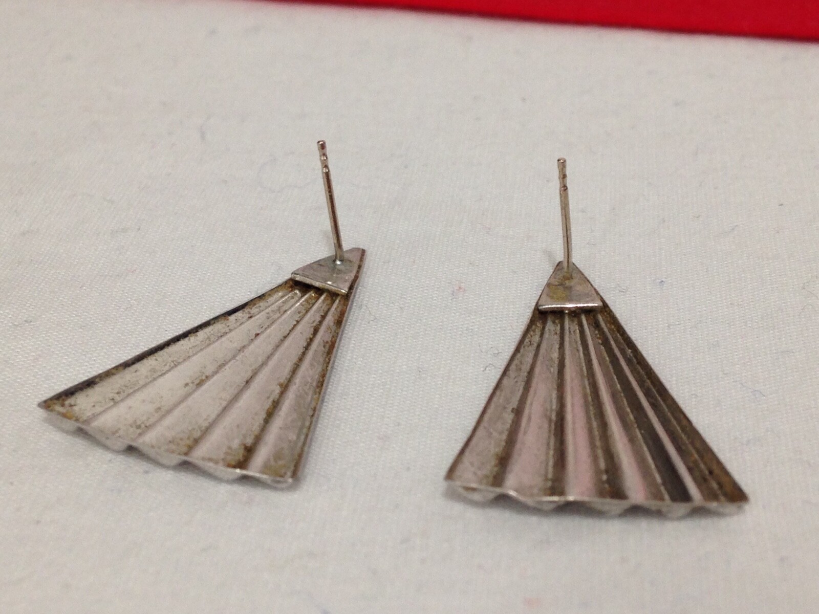 Vintage SIGNED .925 Solid Sterling Silver Earring… - image 4