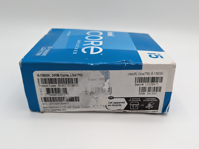 Intel Core i5-13600K Processor (5.1 GHz, 14 Cores, LGA 1700