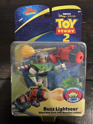 Disney Pixar Buzz Lightyear Bazooka Action Toy Story 2 Action Figure Sealed NIP
