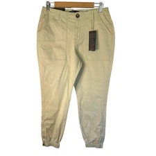 NWT FDJ Tencel Cargo Olivia Slim Ankle Utility Pants Beige 4 GorpCore StreetWear