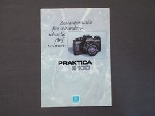 Prospekt Fotoapparat PRAKTICA B 100, Pentacon Dresden DDR 1984