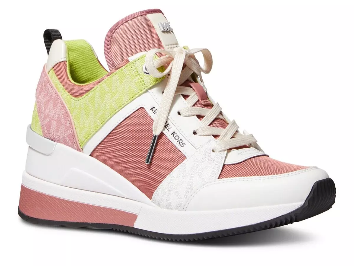 Mk wedge sneakers deals