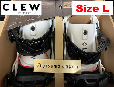 Clew FREEDOM 1.0 Binding Snowboard White Size L Winter Sports Step in F/S New