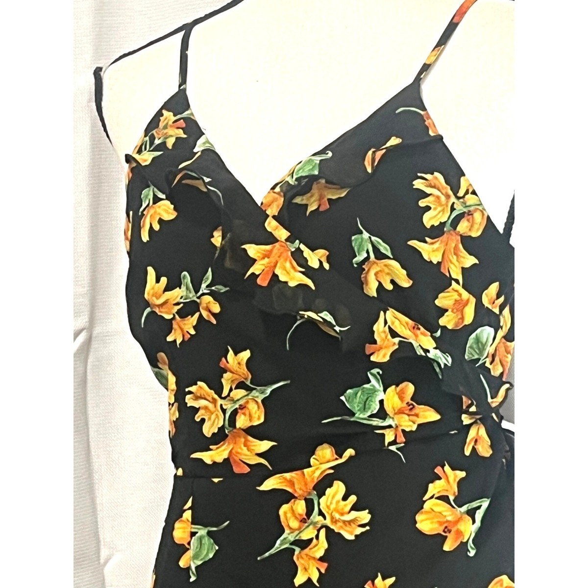 TOPSHOP FLORAL WRAP STRAPPY MINI DRESS IN MULTI, Black/Multi, 8 | eBay TOPSHOP FLORAL WRAP STRAPPY MINI DRESS IN MULTI, Black/Multi, 8 | eBay