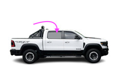 Fits:2019-2024 Ram Pickup 1500 4D Quad Cab Rear Right Passenger Door Glass-Clear