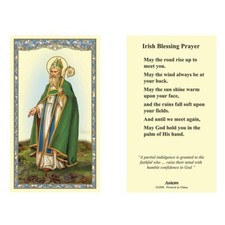 Irish Blessing Prayer - St. Patrick - Laminated Holy Card