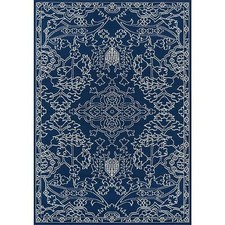 Momeni BAJA0BAJ22BLU2346 Baja Collection Area Rug, 2'3" x 4'6", Blue