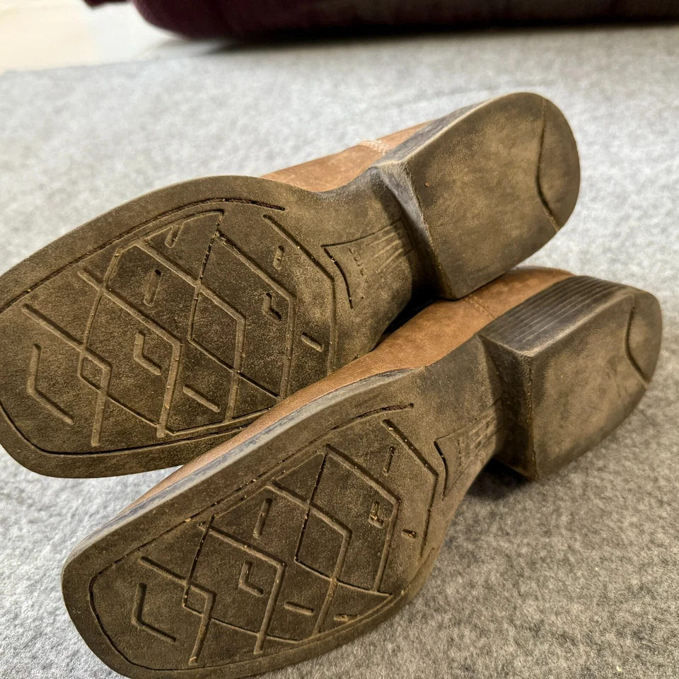 Ariat Bully Bully Botas Western Marrón Talla 2 4LR Puntera Cuadrada Estilo 10029603 Foto 4 de 4