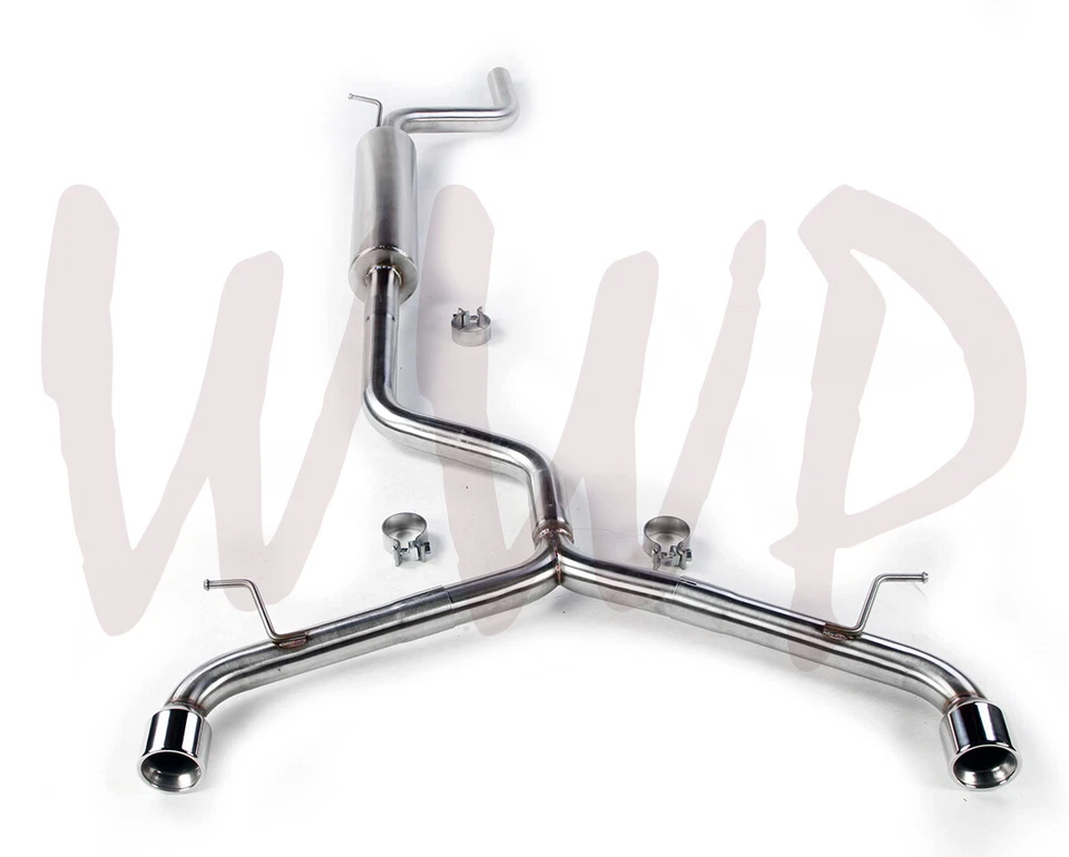 Sistema de escape doble CatBack de acero inoxidable para Volkswagen GTI 2.0T MK7 15-17 Foto 3 de 3