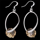 Pair of Drop Earrings New Brown Orange