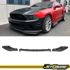 Fits 10-14 Ford Mustang GT500 OE Factory Style Front Bumper Lip Splitter 3PCS